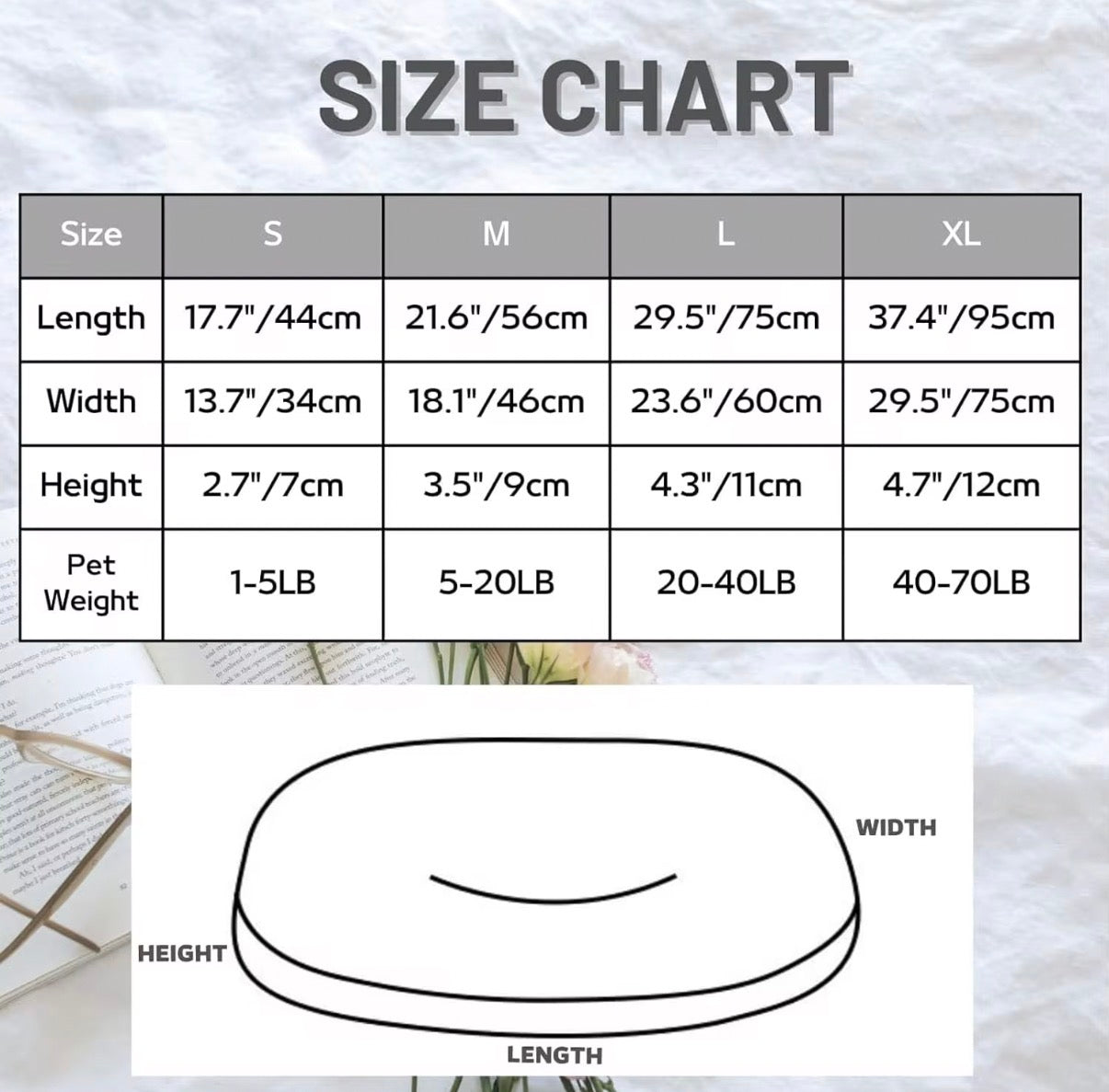 Orthopedic Dog Bed — Memory Foam Support, Machine Washable, All Sizes