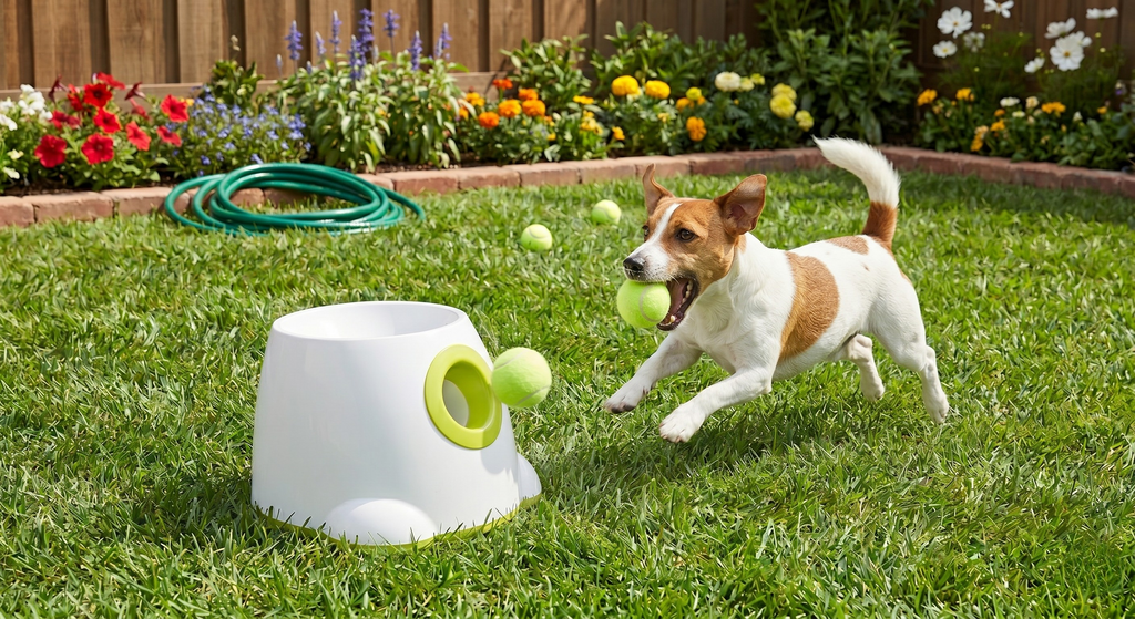Automatic Dog Ball Launcher — Self-Playing Fetch Machine for Indoor and Outdoor Use