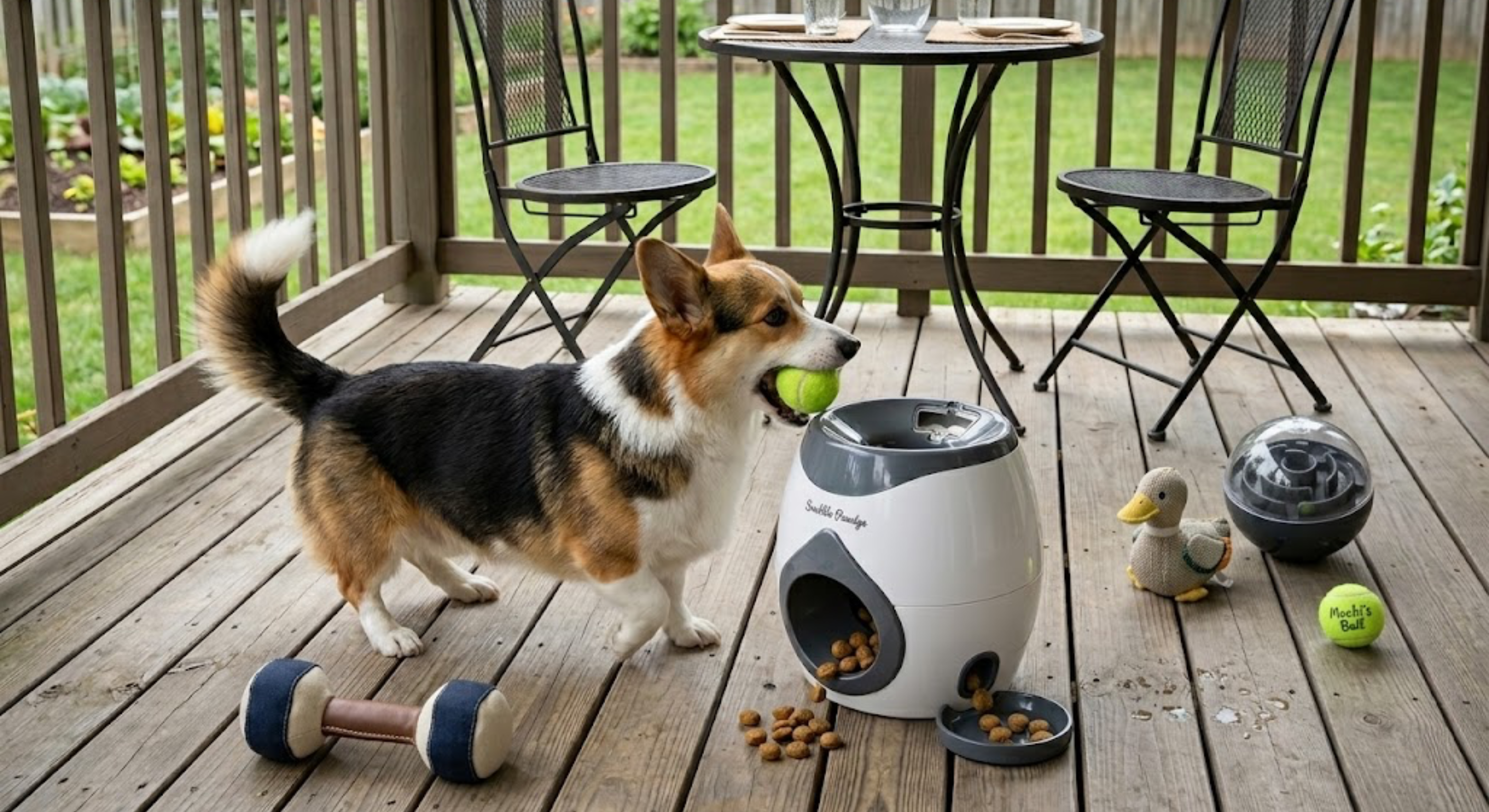 Dog Treat Reward Machine — Interactive Ball Feeder for Training and Mental Stimulation