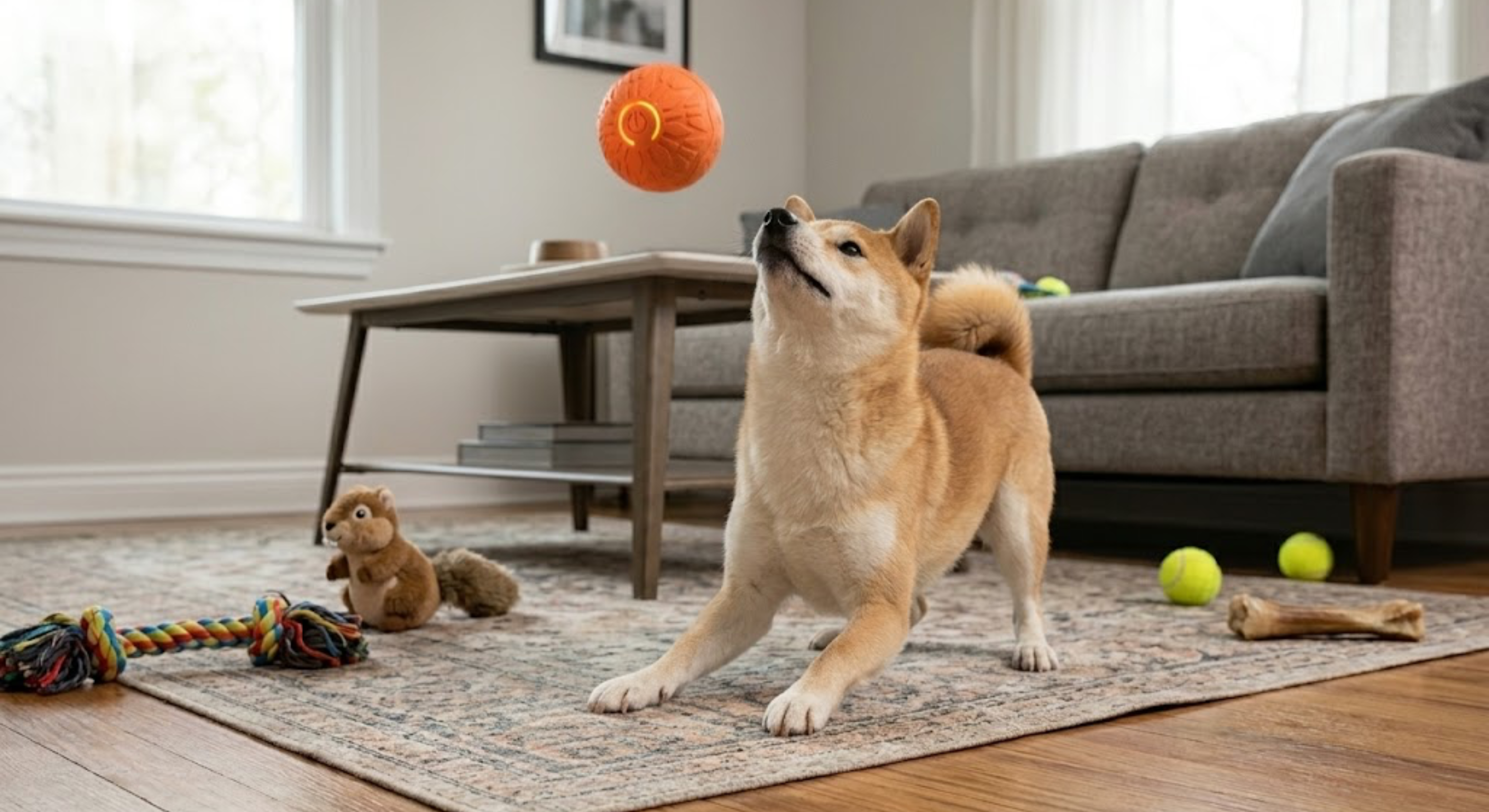 Electric Jumping Dog Ball — Automatic Bouncing LED Ball for Indoor and Outdoor Play