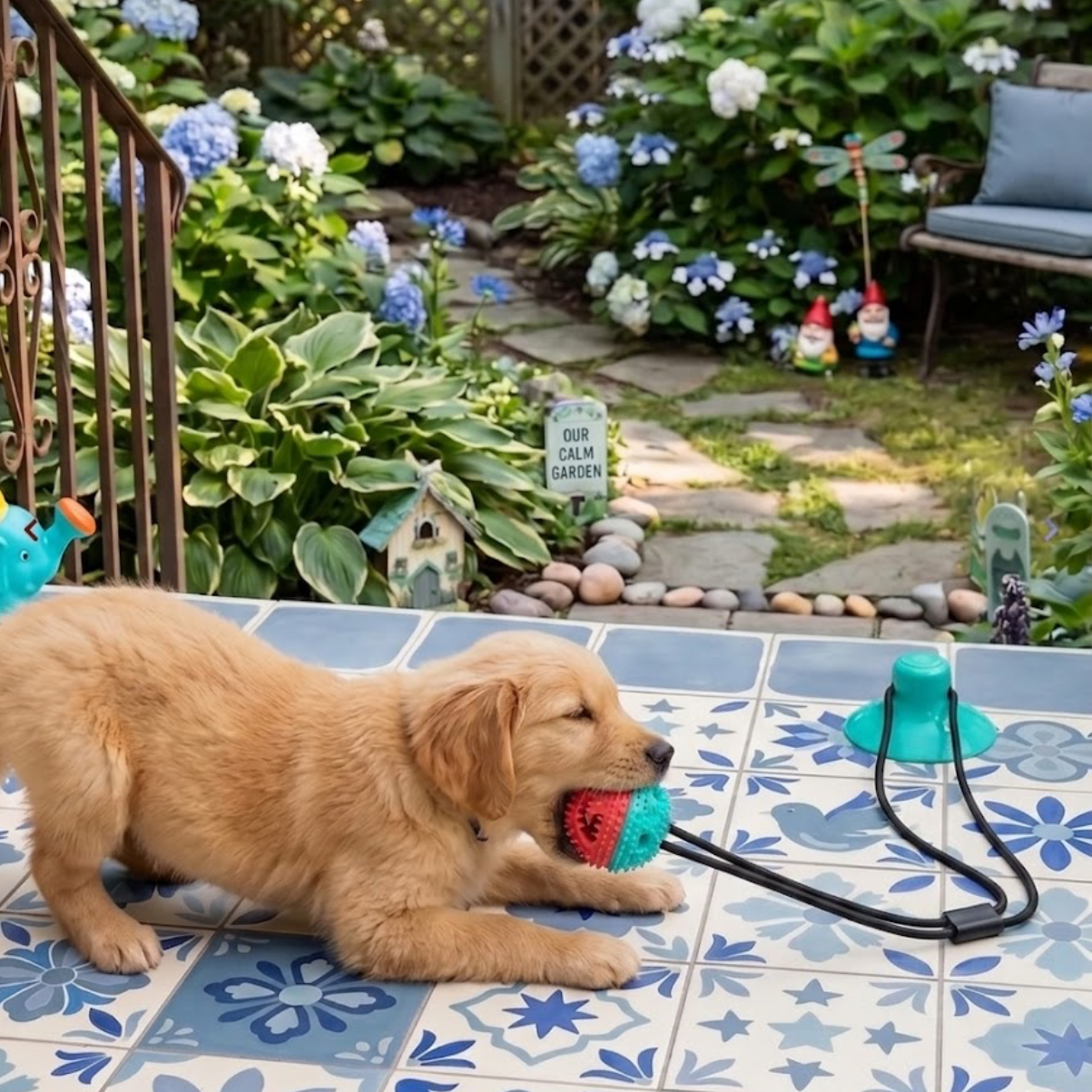 Suction Cup Dog Tug Toy — Interactive Solo Play for Bored and Energetic Dogs