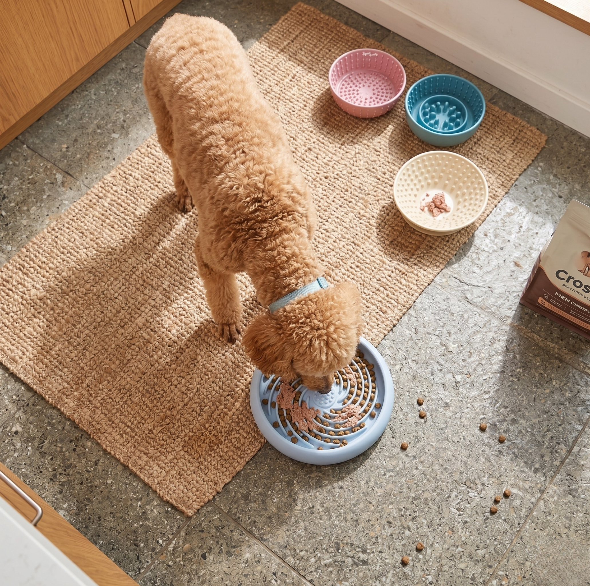Slow Feeder Dog Bowl Lick Mat — Calming Anti-Gulping Mat for Dogs