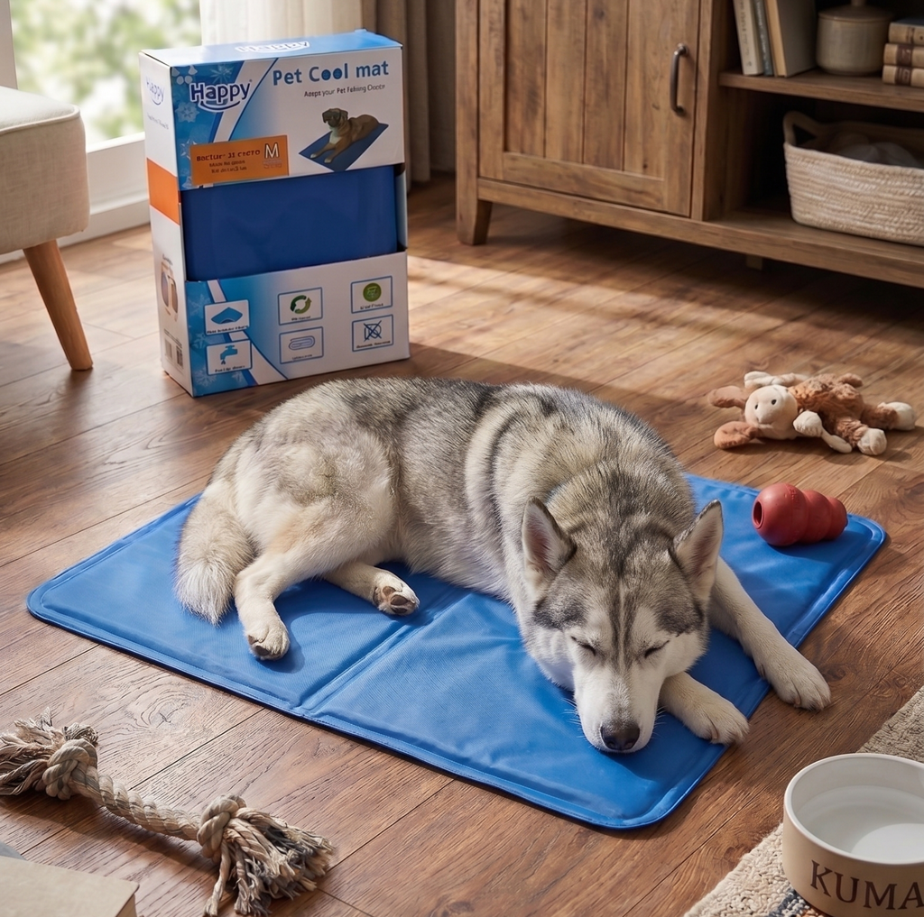 Dog Cooling Mat — Pressure-Activated Gel Mat for Hot Summer Days