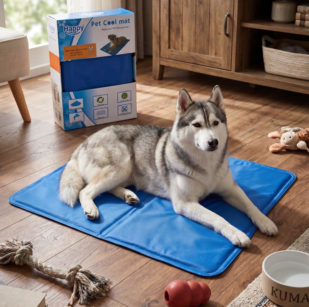 Dog Cooling Mat — Pressure-Activated Gel Mat for Hot Summer Days