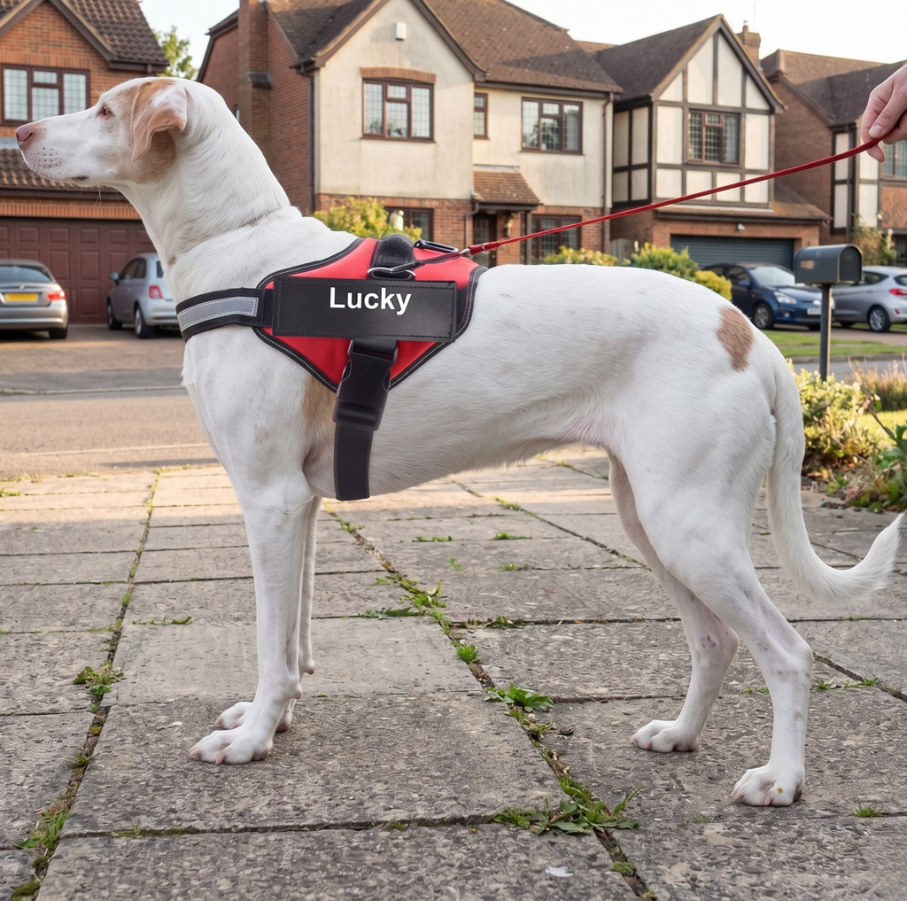 Personalized No Pull Dog Harness — Reflective, Adjustable, Custom Name